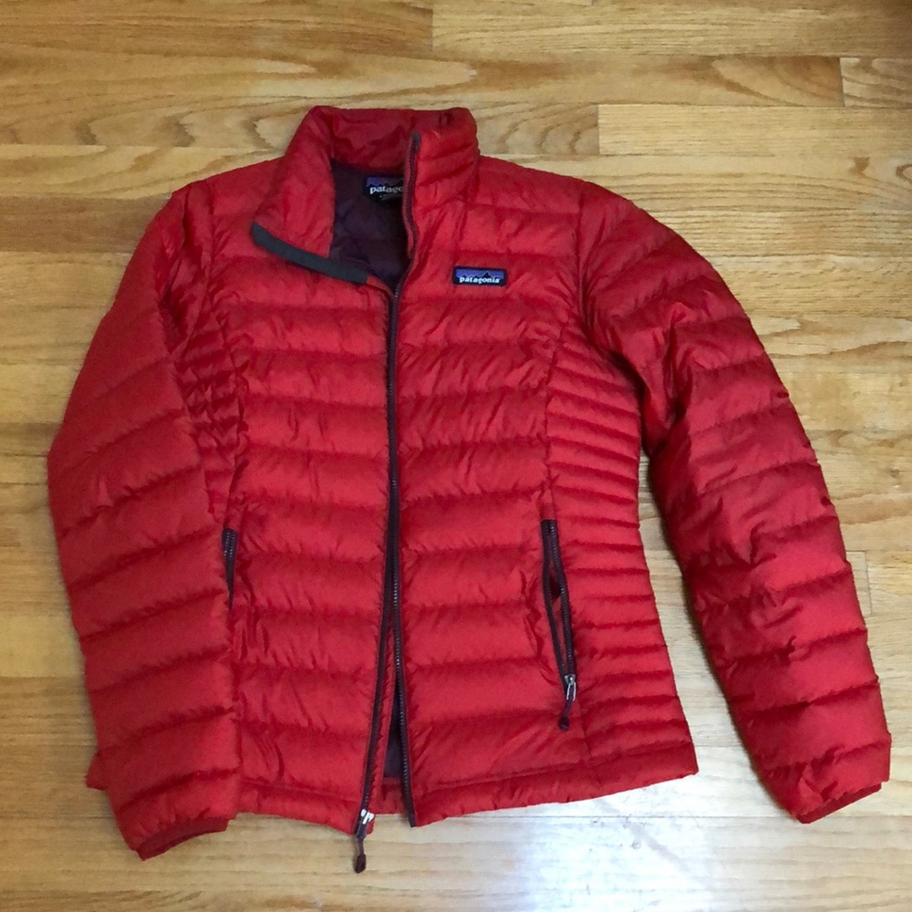 Patagonia Red Down Sweater Small